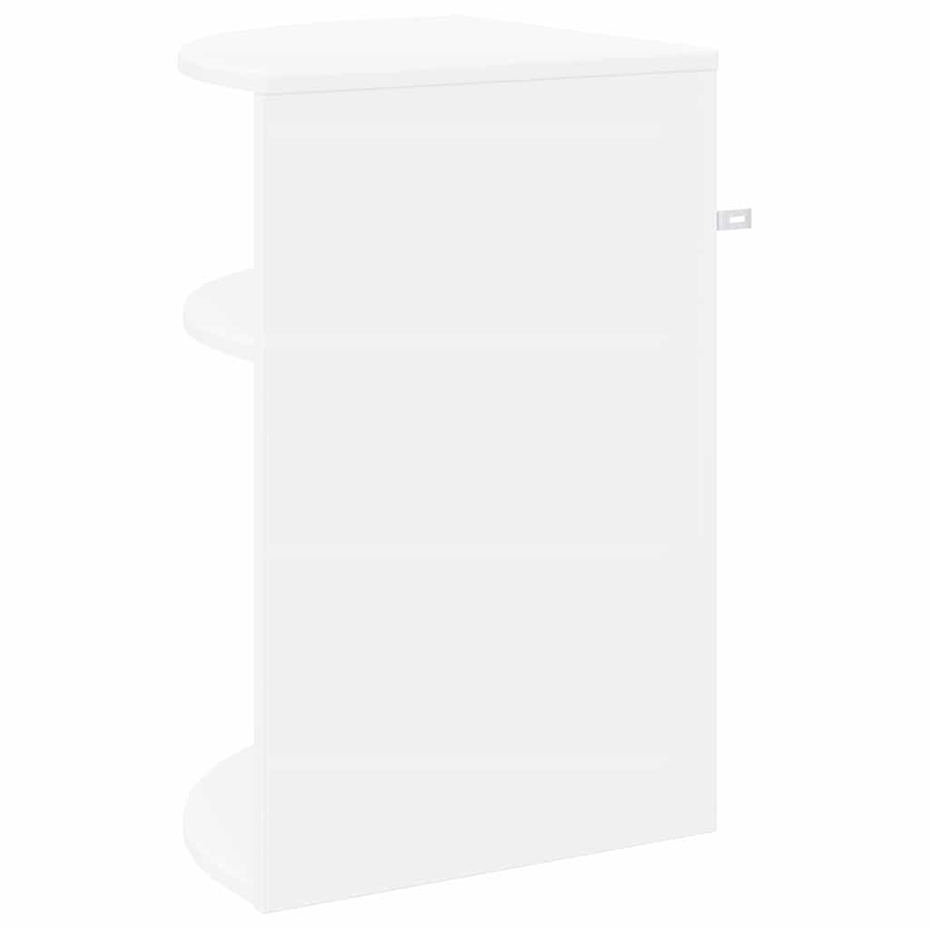 Bijzettafel Wit 39,7 x 39,7 x 60 cm Bewerkt hout is nu te koop bij PeponiXL, paradijselijk wonen!