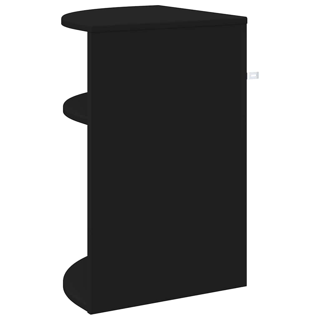 Bijzettafel Zwart 39,7 x 39,7 x 60 cm Bewerkt hout is nu te koop bij PeponiXL, paradijselijk wonen!