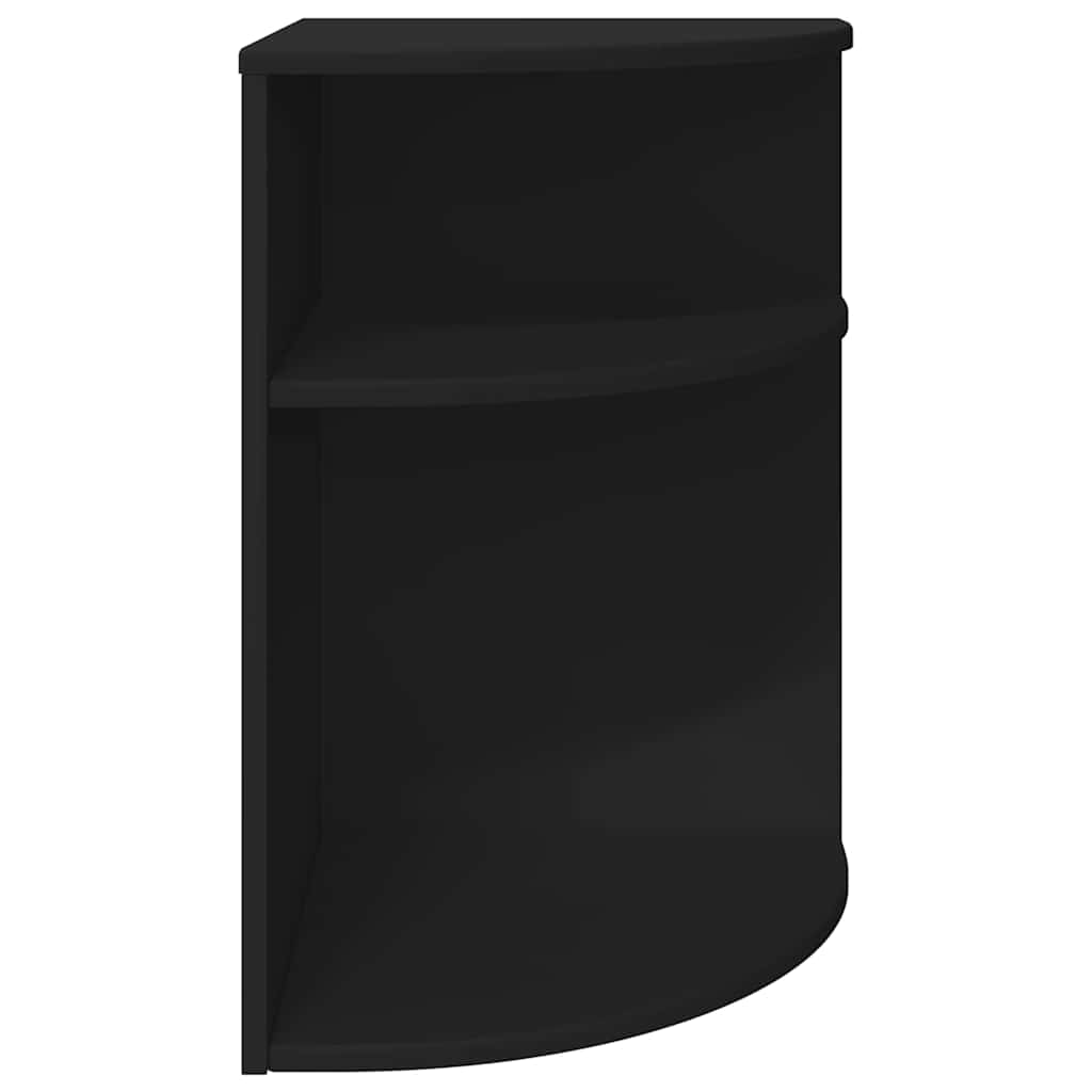 Bijzettafel Zwart 39,7 x 39,7 x 60 cm Bewerkt hout is nu te koop bij PeponiXL, paradijselijk wonen!
