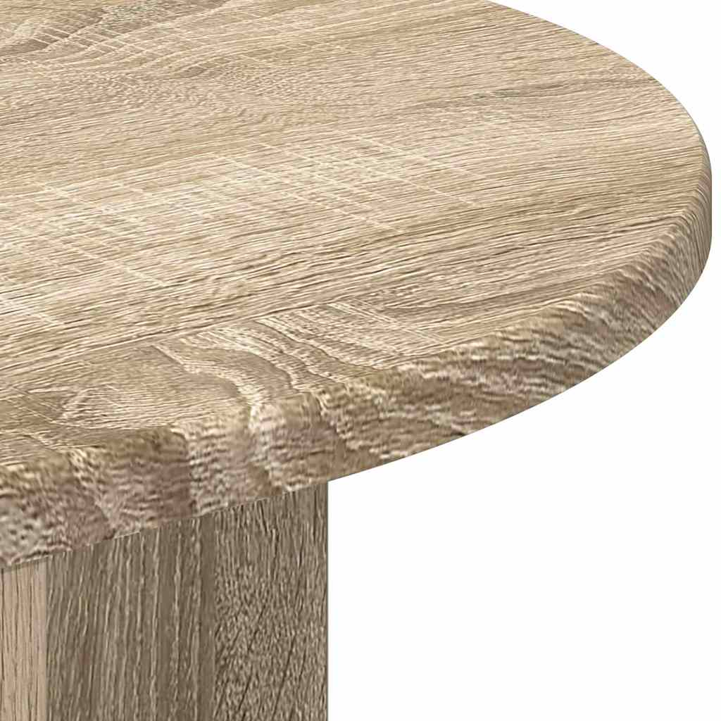 Bijzettafel Sonoma Eiken 39,7 x 39,7 x 60 cm Bewerkt hout is nu te koop bij PeponiXL, paradijselijk wonen!