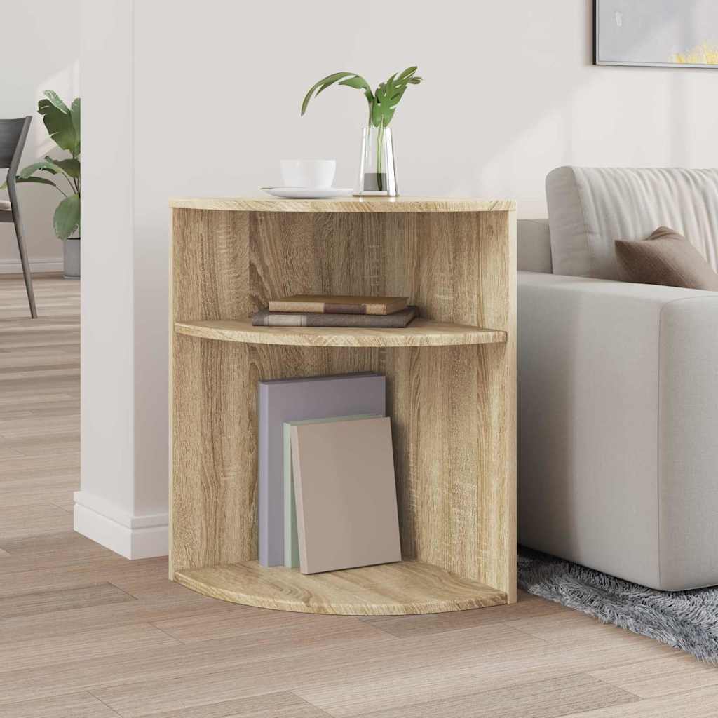 Bijzettafel Sonoma Eiken 39,7 x 39,7 x 60 cm Bewerkt hout is nu te koop bij PeponiXL, paradijselijk wonen!