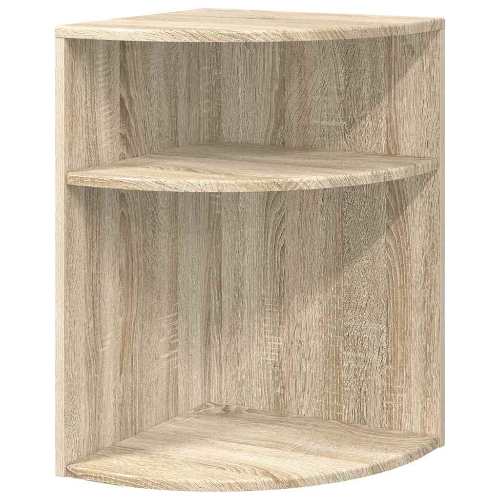 Bijzettafel Sonoma Eiken 39,7 x 39,7 x 60 cm Bewerkt hout is nu te koop bij PeponiXL, paradijselijk wonen!