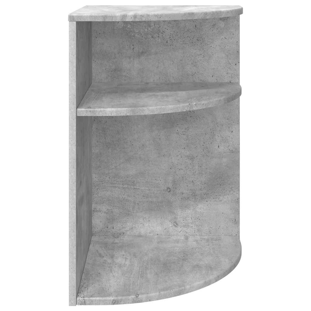 Bijzettafel Beton Grijs 39,7 x 39,7 x 60 cm Bewerkt hout is nu te koop bij PeponiXL, paradijselijk wonen!