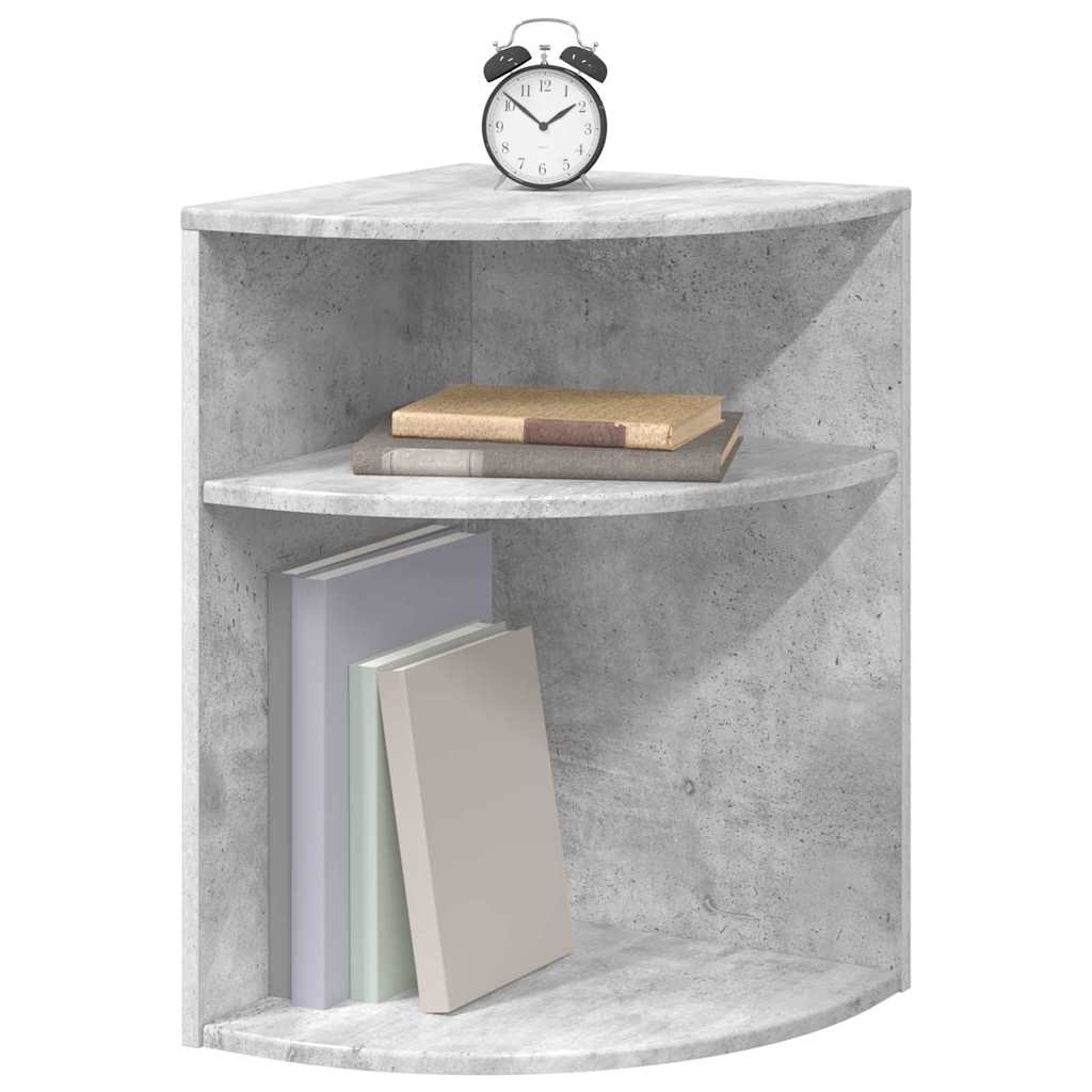 Bijzettafel Beton Grijs 39,7 x 39,7 x 60 cm Bewerkt hout is nu te koop bij PeponiXL, paradijselijk wonen!