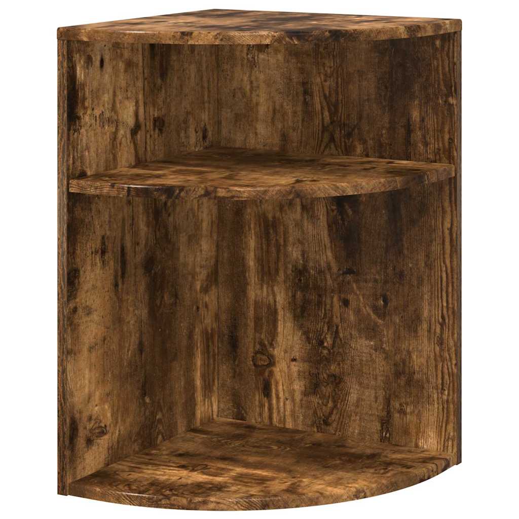 Bijzettafel Gerookt eiken 39,7 x 39,7 x 60 cm Bewerkt hout is nu te koop bij PeponiXL, paradijselijk wonen!