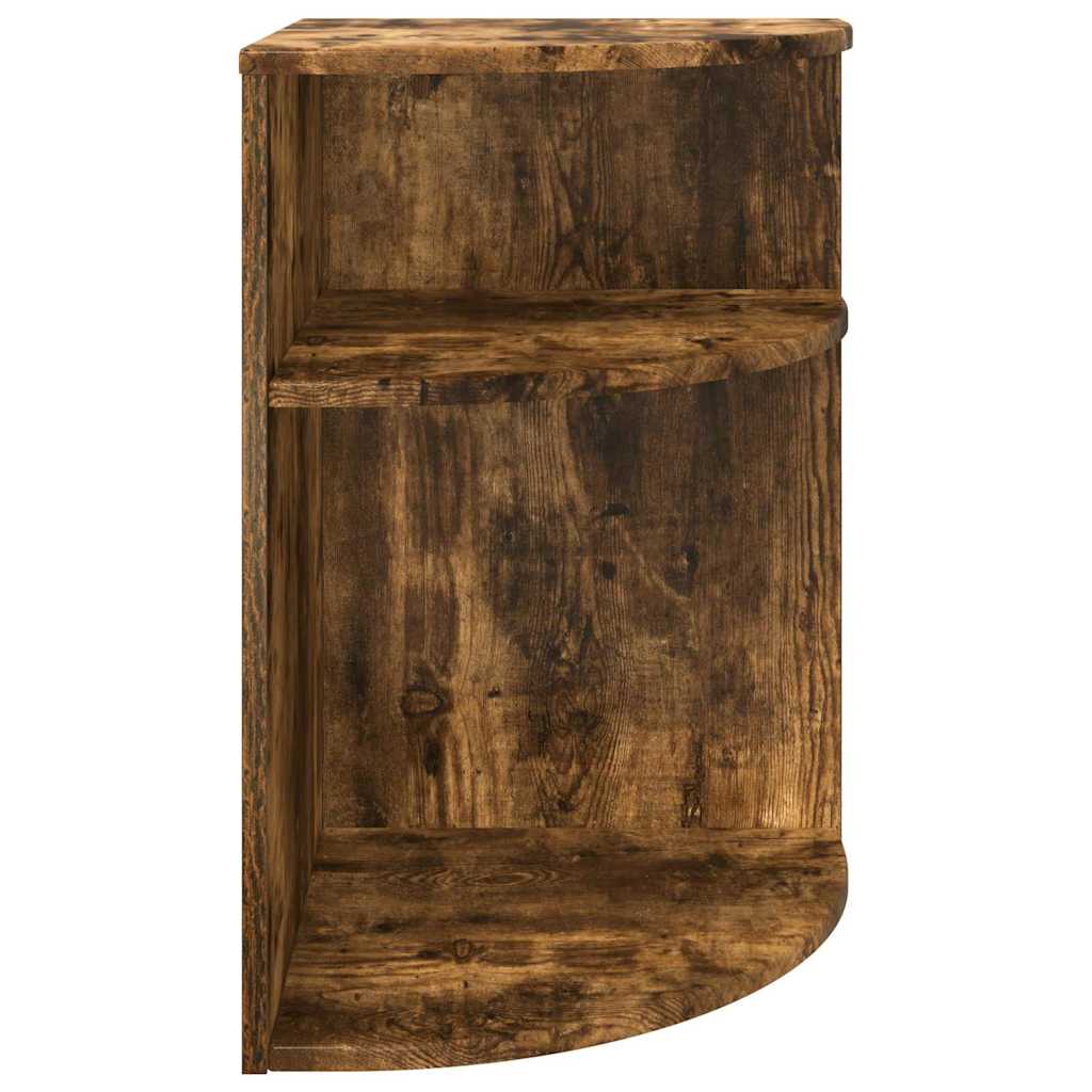 Bijzettafel Gerookt eiken 39,7 x 39,7 x 60 cm Bewerkt hout is nu te koop bij PeponiXL, paradijselijk wonen!