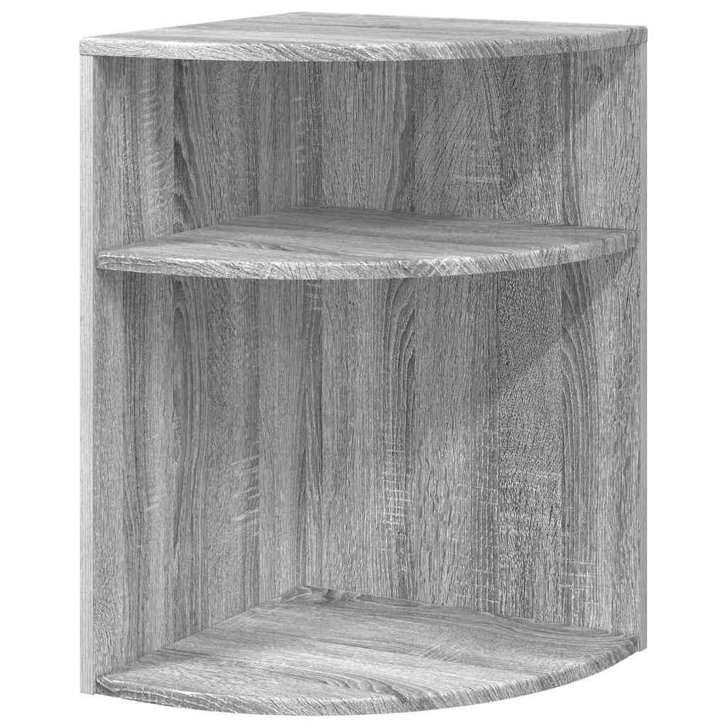 Bijzettafel Grijs Sonoma 39,7 x 39,7 x 60 cm Bewerkt hout is nu te koop bij PeponiXL, paradijselijk wonen!