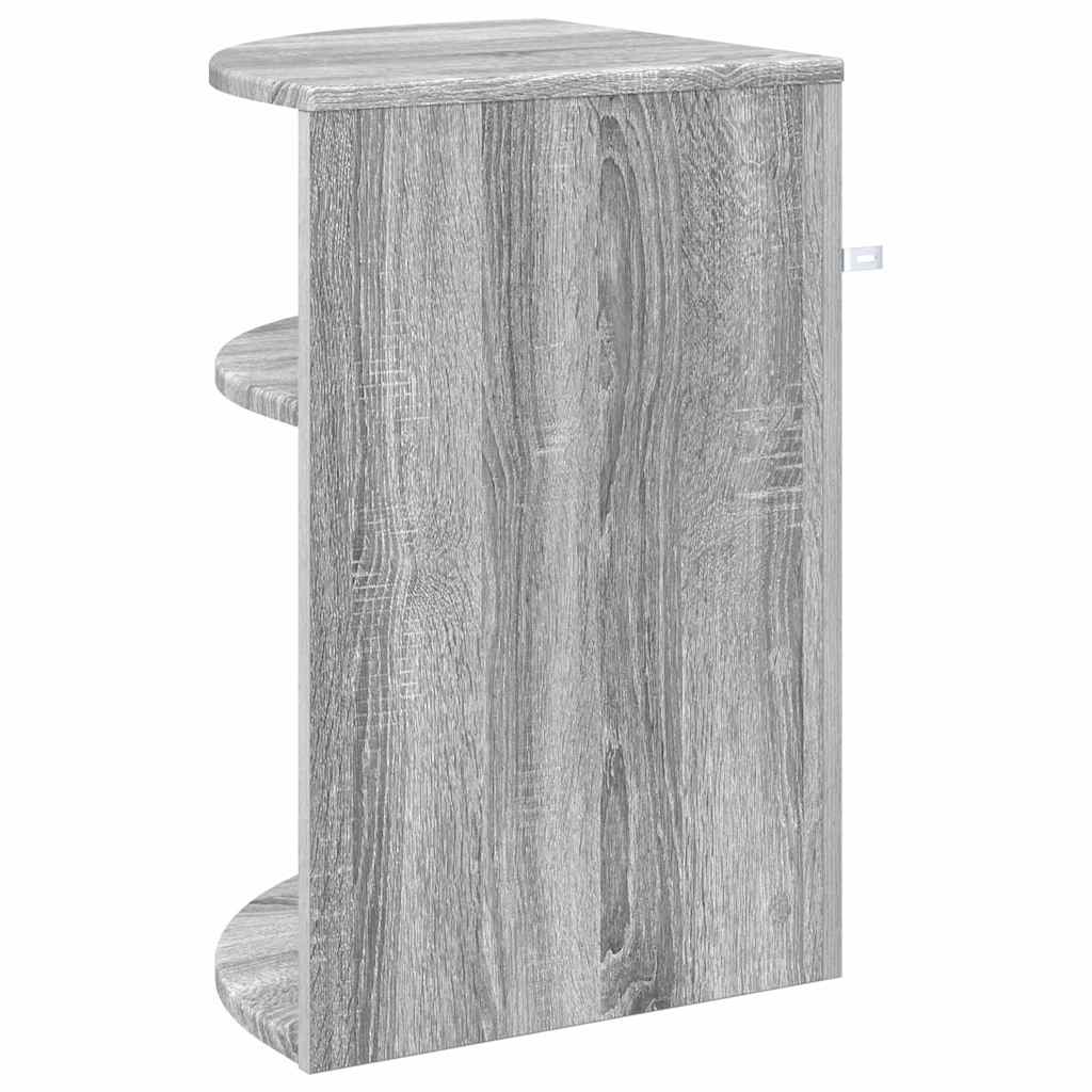 Bijzettafel Grijs Sonoma 39,7 x 39,7 x 60 cm Bewerkt hout is nu te koop bij PeponiXL, paradijselijk wonen!