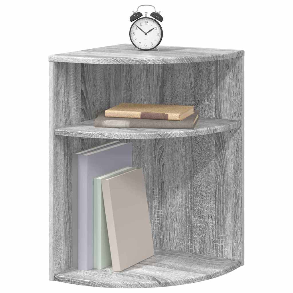Bijzettafel Grijs Sonoma 39,7 x 39,7 x 60 cm Bewerkt hout is nu te koop bij PeponiXL, paradijselijk wonen!