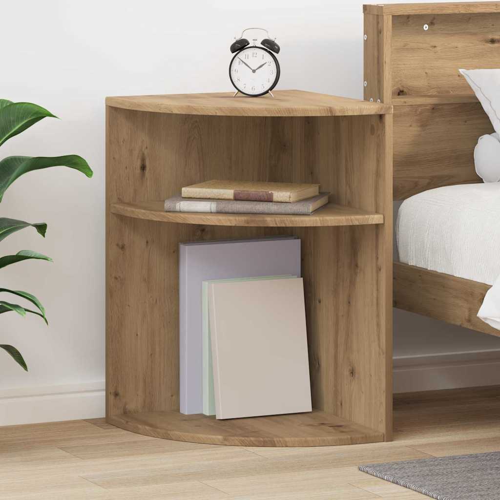 Bijzettafel Artisan Eiken 39,7 x 39,7 x 60 cm Bewerkt hout is nu te koop bij PeponiXL, paradijselijk wonen!