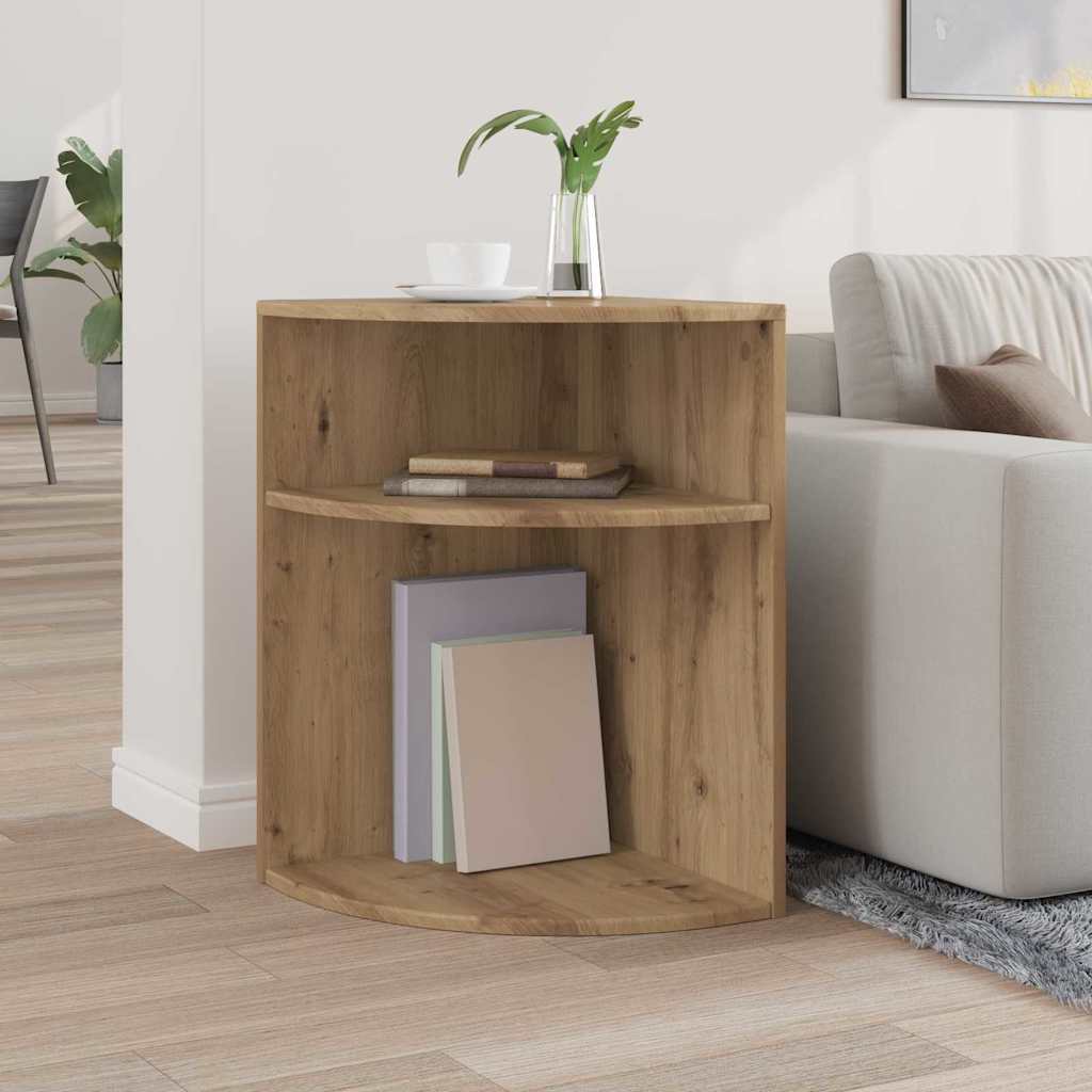 Bijzettafel Artisan Eiken 39,7 x 39,7 x 60 cm Bewerkt hout is nu te koop bij PeponiXL, paradijselijk wonen!