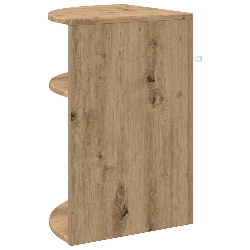 Bijzettafel Artisan Eiken 39,7 x 39,7 x 60 cm Bewerkt hout is nu te koop bij PeponiXL, paradijselijk wonen!