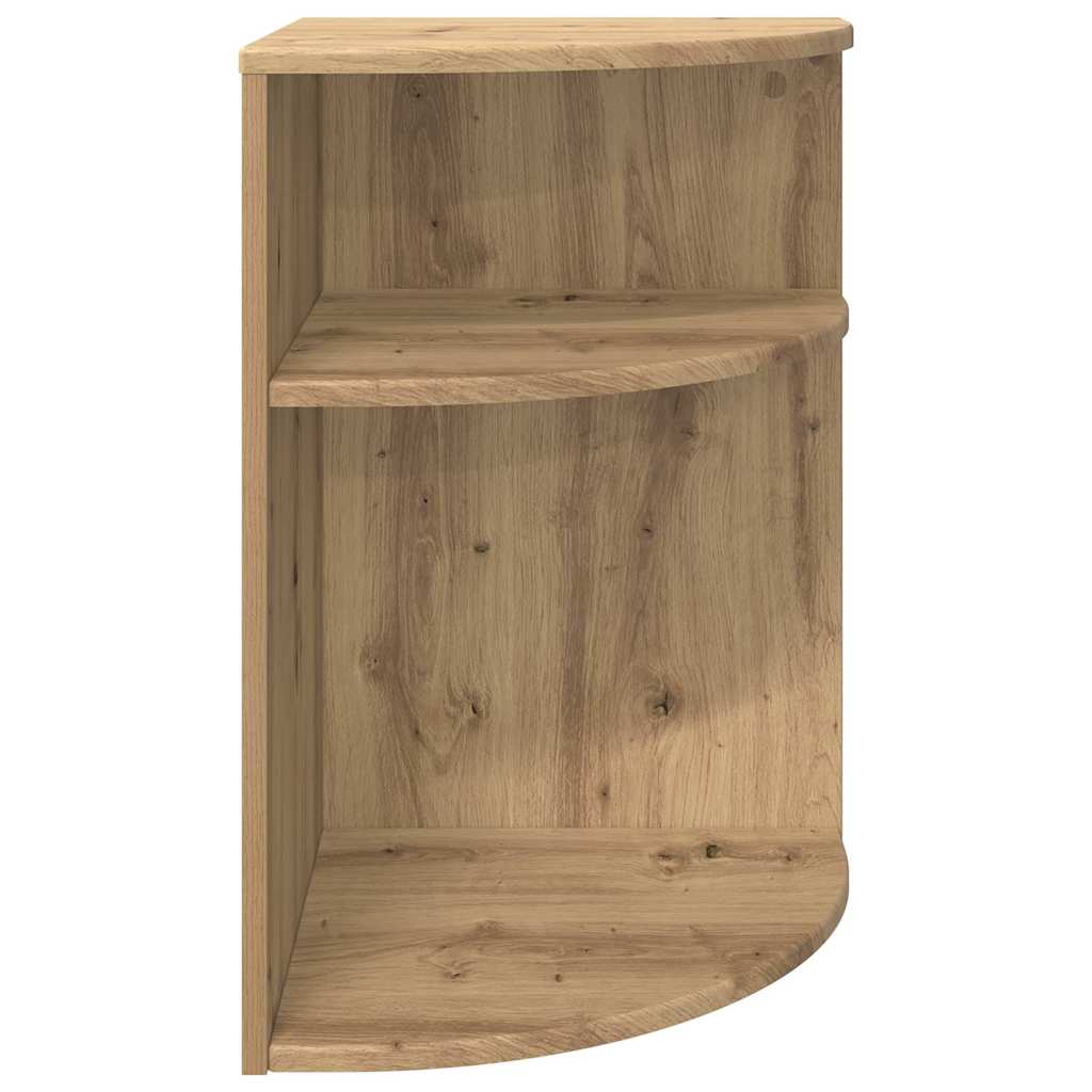 Bijzettafel Artisan Eiken 39,7 x 39,7 x 60 cm Bewerkt hout is nu te koop bij PeponiXL, paradijselijk wonen!