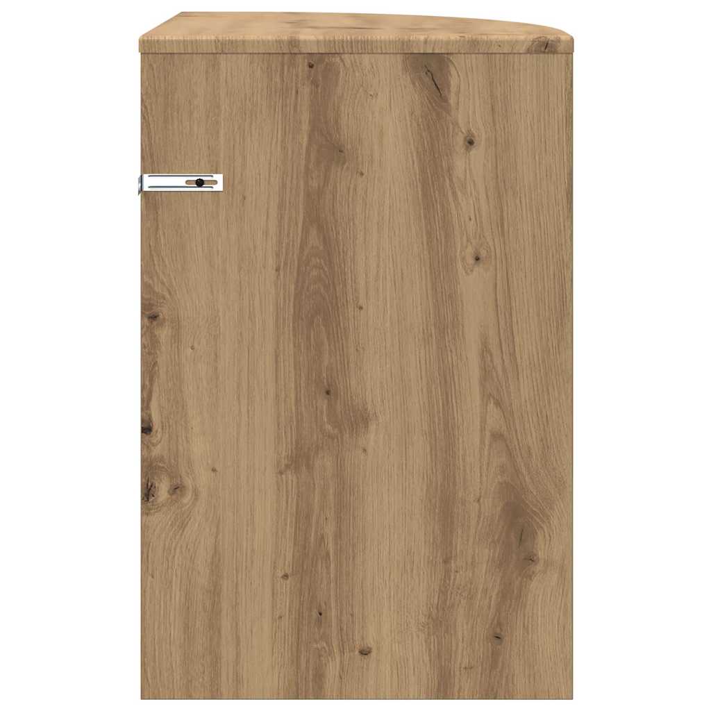 Bijzettafel Artisan Eiken 39,7 x 39,7 x 60 cm Bewerkt hout is nu te koop bij PeponiXL, paradijselijk wonen!