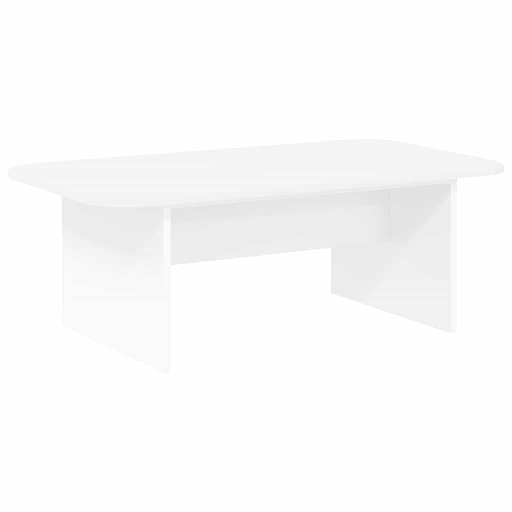 Salontafel Wit 93 x 53 x 33 cm Bewerkt hout is nu te koop bij PeponiXL, paradijselijk wonen!