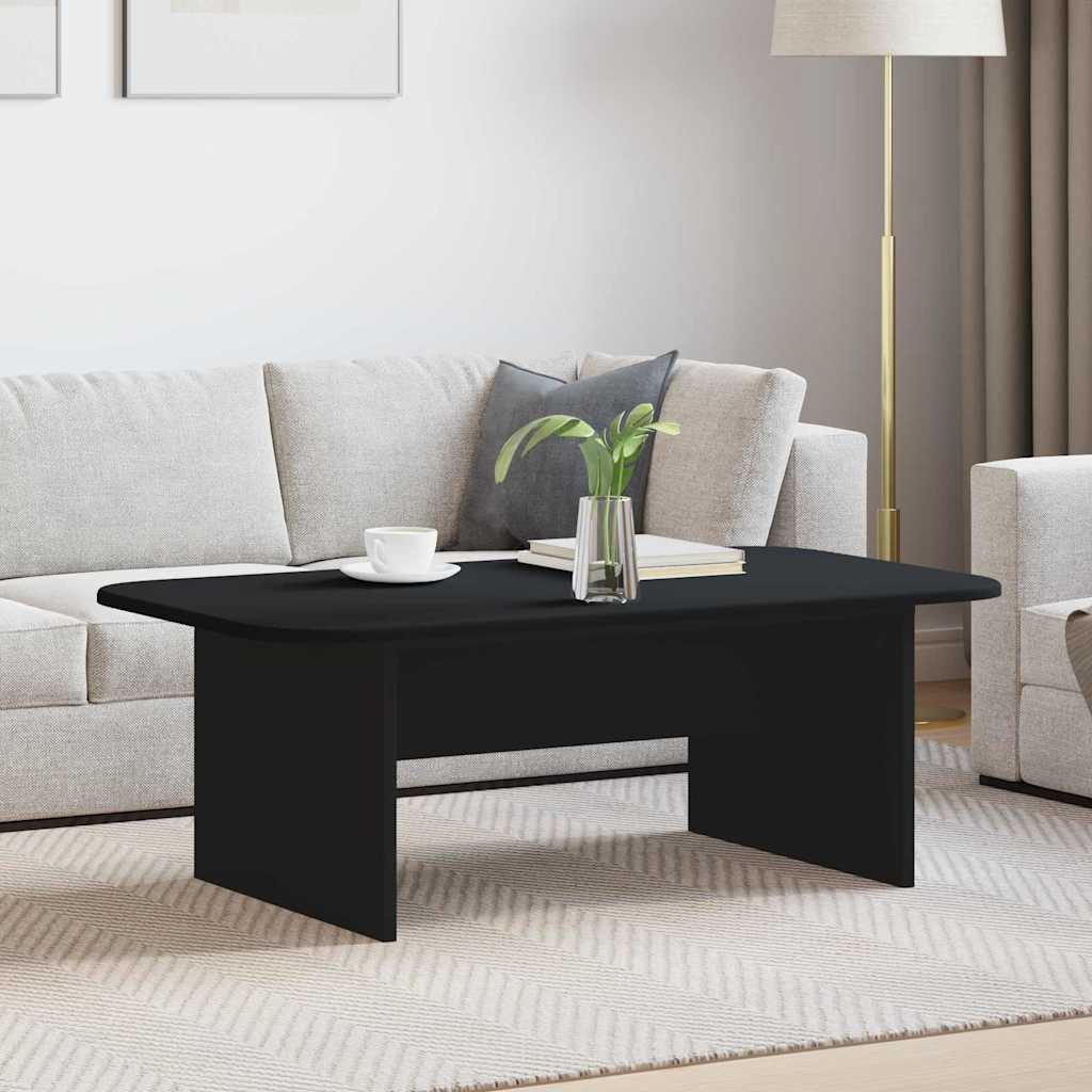 Salontafel Zwart 93 x 53 x 33 cm Bewerkt hout is nu te koop bij PeponiXL, paradijselijk wonen!
