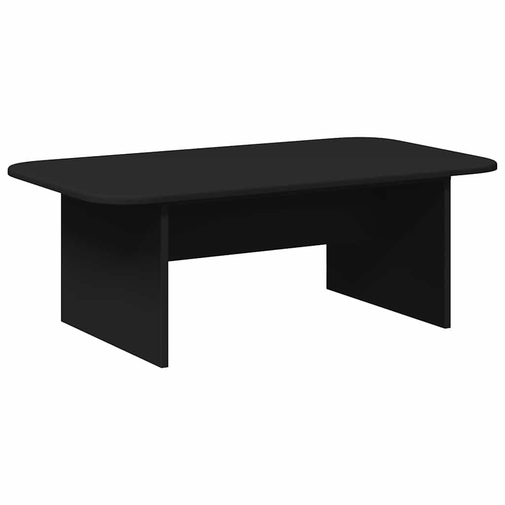 Salontafel Zwart 93 x 53 x 33 cm Bewerkt hout is nu te koop bij PeponiXL, paradijselijk wonen!