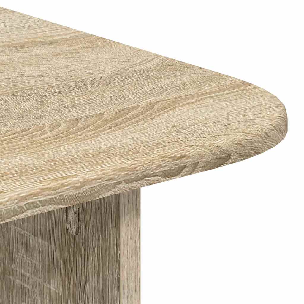 Salontafel Sonoma Eiken 93 x 53 x 33 cm Bewerkt hout is nu te koop bij PeponiXL, paradijselijk wonen!