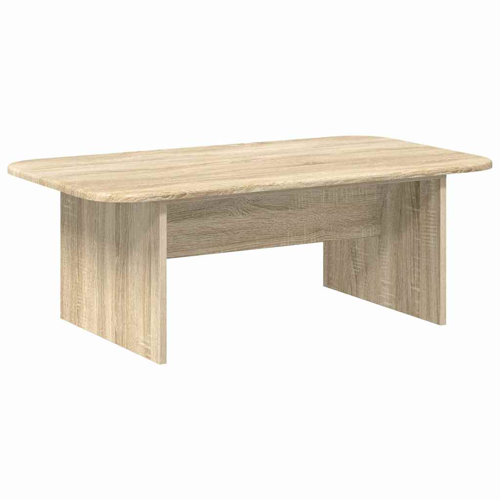 Salontafel Sonoma Eiken 93 x 53 x 33 cm Bewerkt hout is nu te koop bij PeponiXL, paradijselijk wonen!