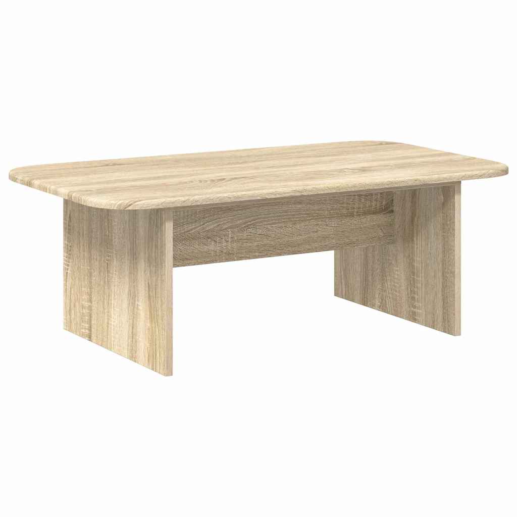 Salontafel Sonoma Eiken 93 x 53 x 33 cm Bewerkt hout is nu te koop bij PeponiXL, paradijselijk wonen!