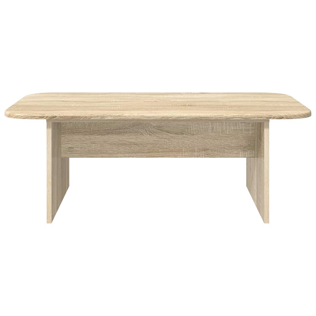 Salontafel Sonoma Eiken 93 x 53 x 33 cm Bewerkt hout is nu te koop bij PeponiXL, paradijselijk wonen!