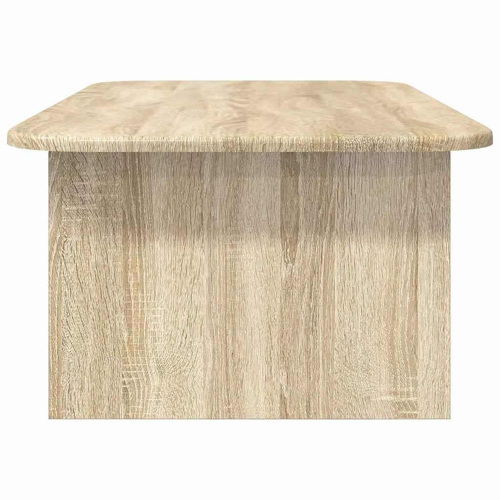 Salontafel Sonoma Eiken 93 x 53 x 33 cm Bewerkt hout is nu te koop bij PeponiXL, paradijselijk wonen!