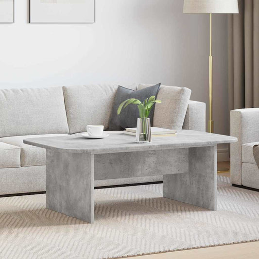 Salontafel Beton Grijs 93 x 53 x 33 cm Bewerkt hout is nu te koop bij PeponiXL, paradijselijk wonen!