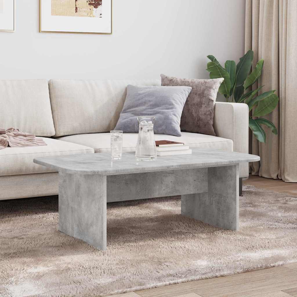 Salontafel Beton Grijs 93 x 53 x 33 cm Bewerkt hout is nu te koop bij PeponiXL, paradijselijk wonen!