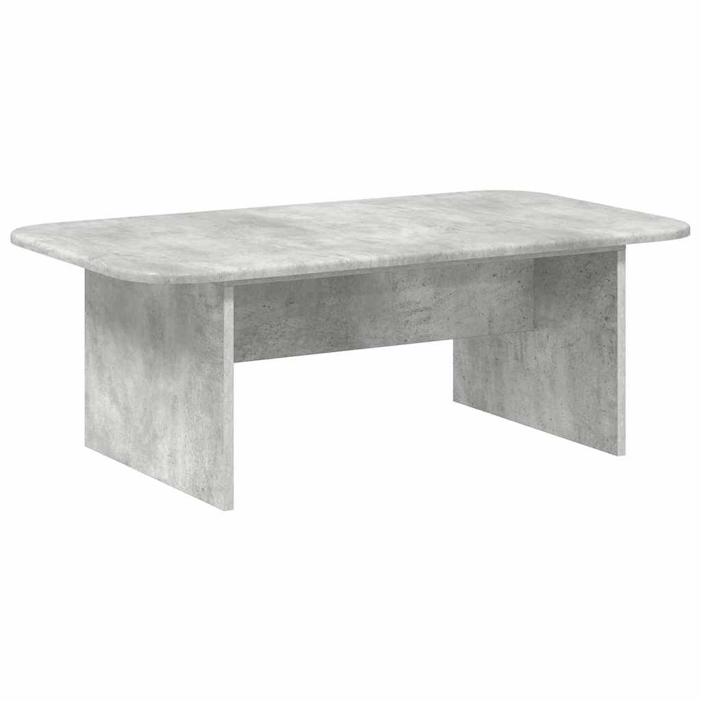 Salontafel Beton Grijs 93 x 53 x 33 cm Bewerkt hout is nu te koop bij PeponiXL, paradijselijk wonen!