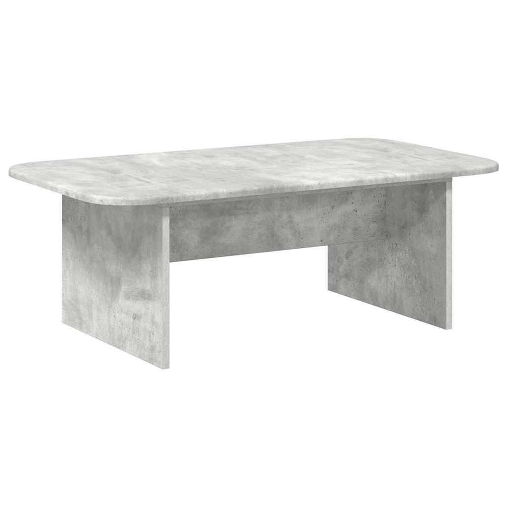 Salontafel Beton Grijs 93 x 53 x 33 cm Bewerkt hout is nu te koop bij PeponiXL, paradijselijk wonen!