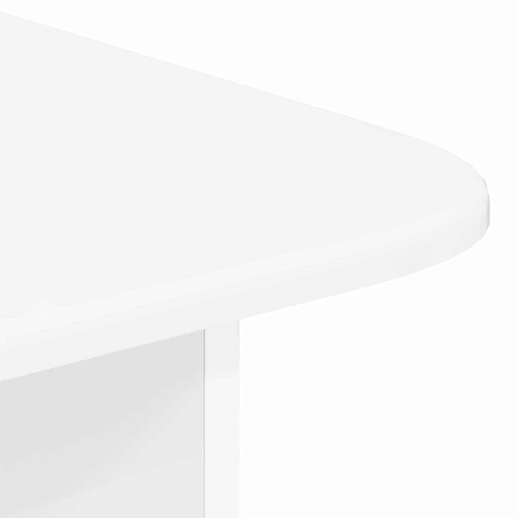 Salontafel Hoogglans wit 93 x 53 x 33 cm Bewerkt hout is nu te koop bij PeponiXL, paradijselijk wonen!