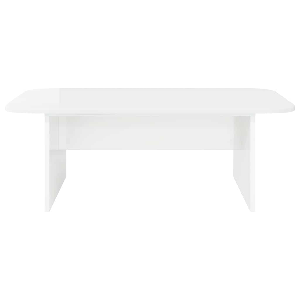 Salontafel Hoogglans wit 93 x 53 x 33 cm Bewerkt hout is nu te koop bij PeponiXL, paradijselijk wonen!