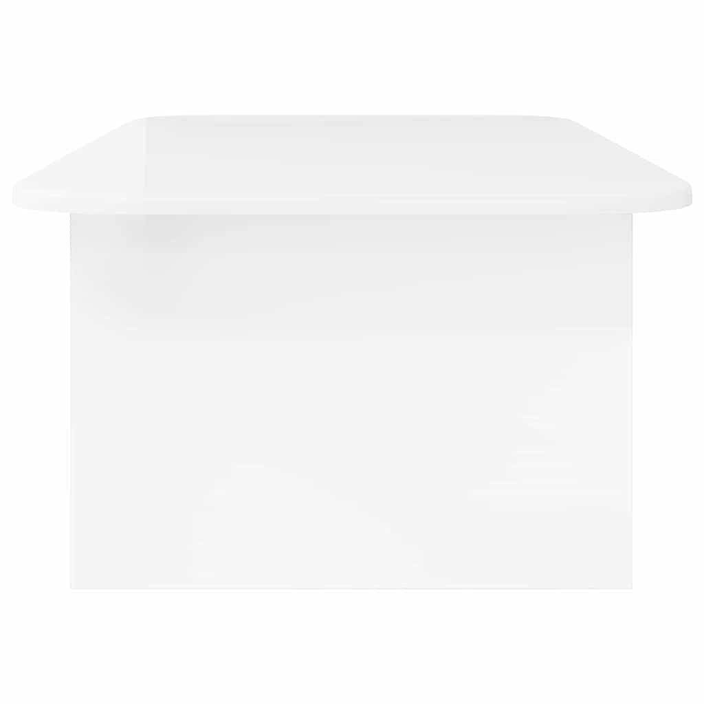 Salontafel Hoogglans wit 93 x 53 x 33 cm Bewerkt hout is nu te koop bij PeponiXL, paradijselijk wonen!