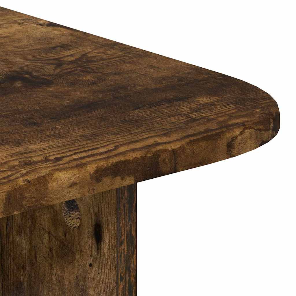Salontafel Gerookt eiken 93 x 53 x 33 cm Bewerkt hout is nu te koop bij PeponiXL, paradijselijk wonen!