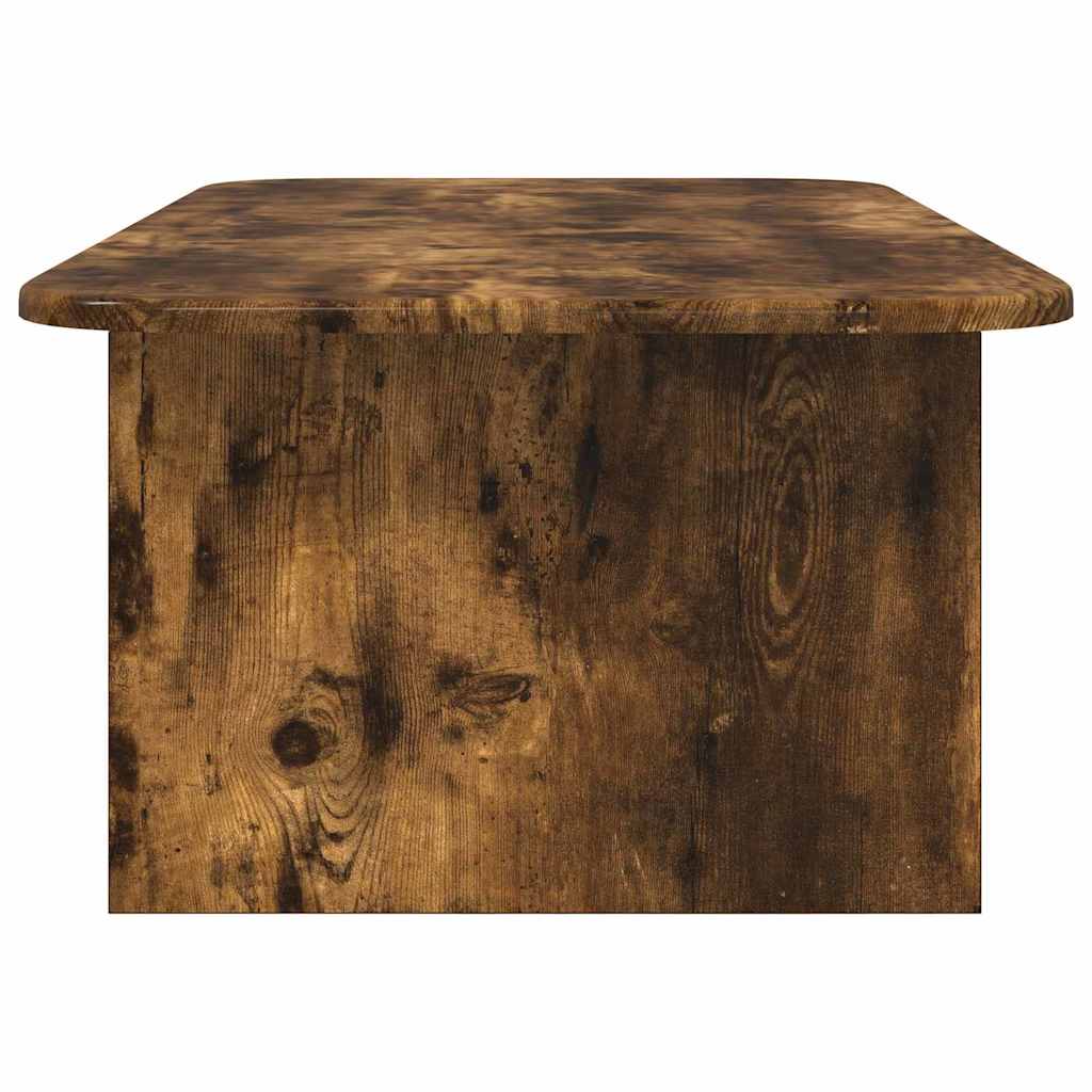 Salontafel Gerookt eiken 93 x 53 x 33 cm Bewerkt hout is nu te koop bij PeponiXL, paradijselijk wonen!