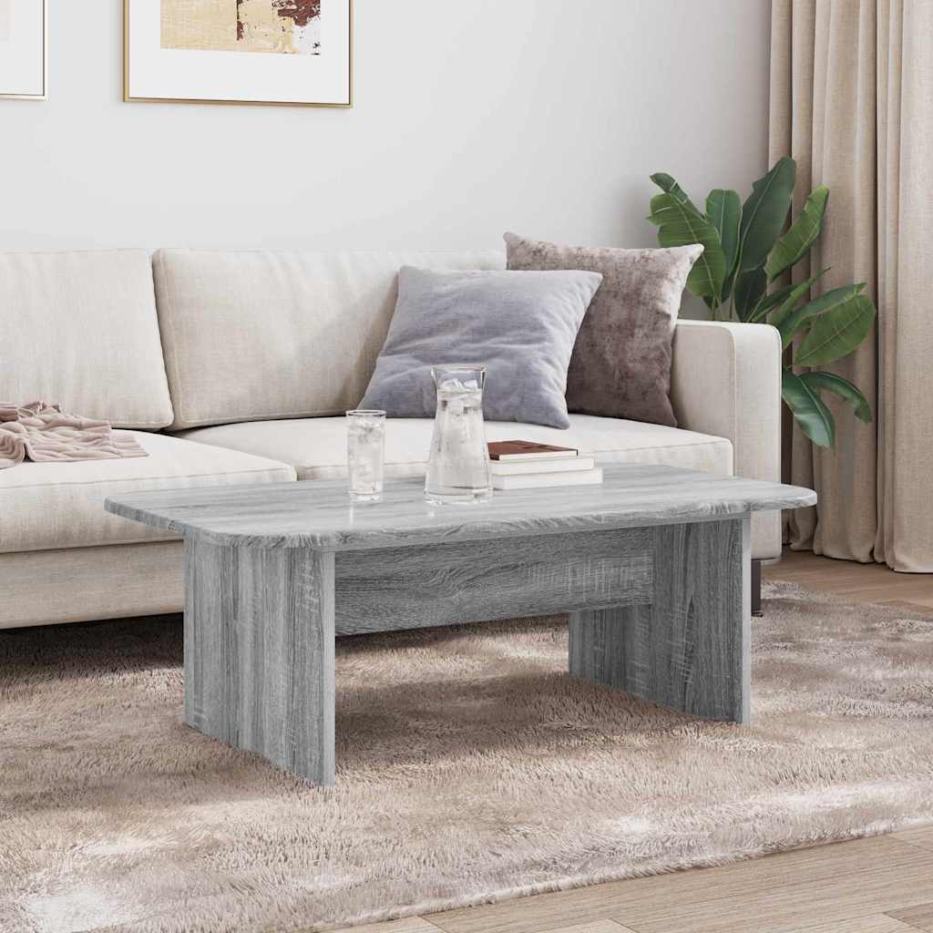 Salontafel Grijs Sonoma 93 x 53 x 33 cm Bewerkt hout is nu te koop bij PeponiXL, paradijselijk wonen!