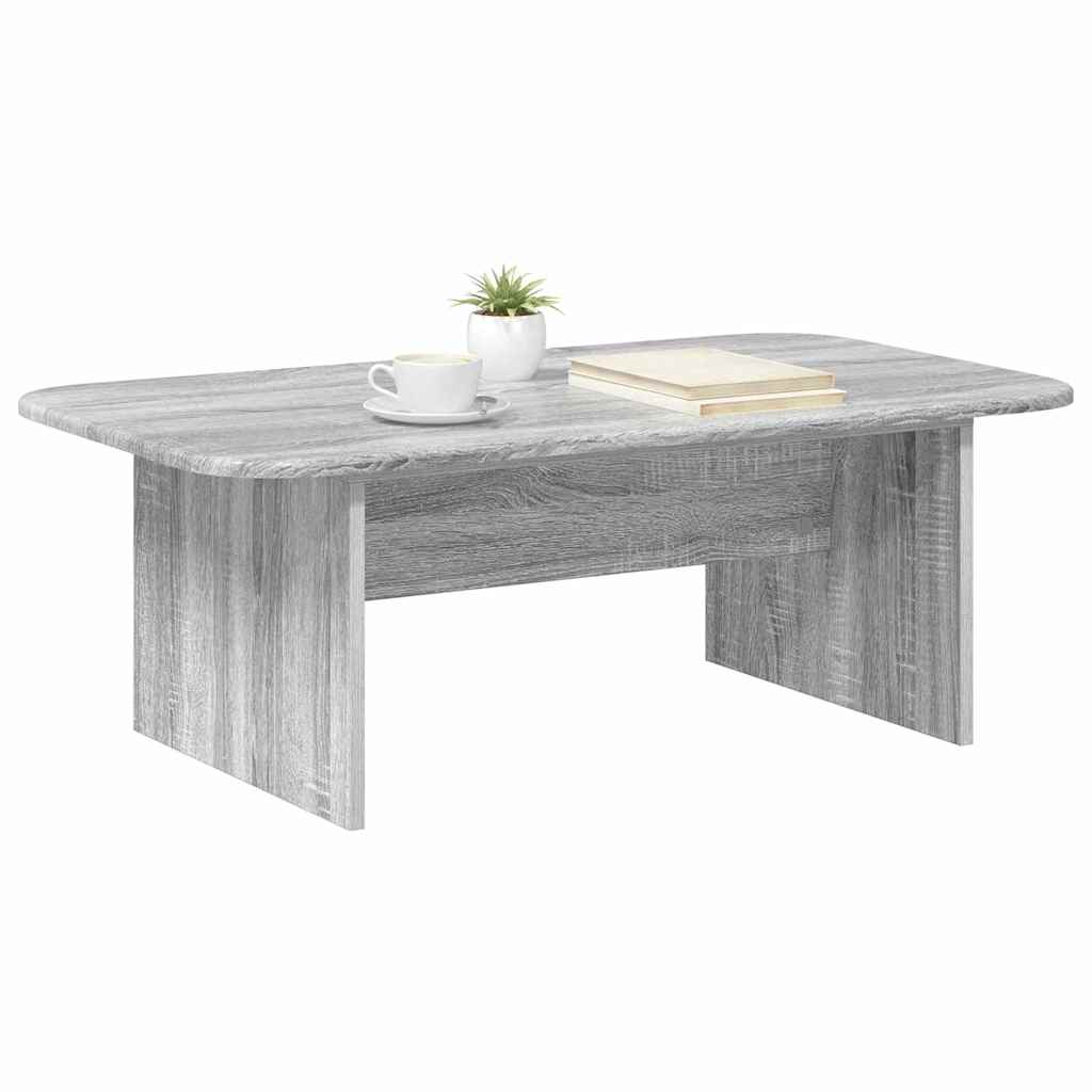 Salontafel Grijs Sonoma 93 x 53 x 33 cm Bewerkt hout is nu te koop bij PeponiXL, paradijselijk wonen!