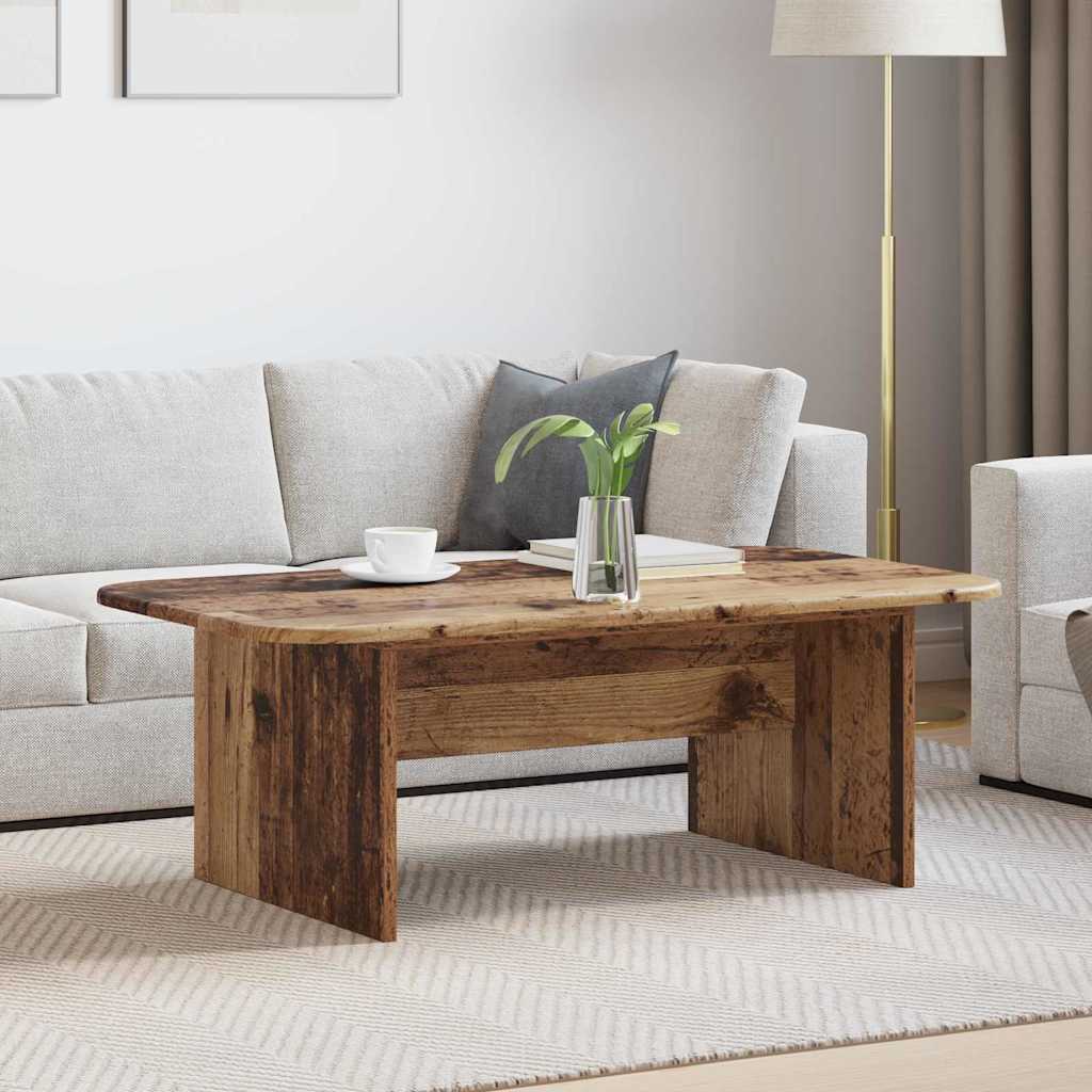 Salontafel Oudhout 93 x 53 x 33 cm Bewerkt hout is nu te koop bij PeponiXL, paradijselijk wonen!
