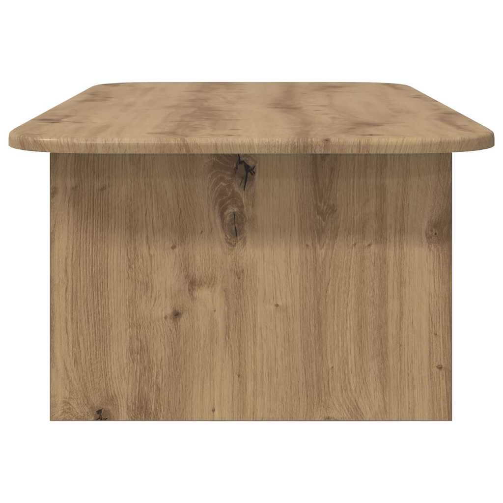 Salontafel Artisan Eiken 93 x 53 x 33 cm Bewerkt hout is nu te koop bij PeponiXL, paradijselijk wonen!