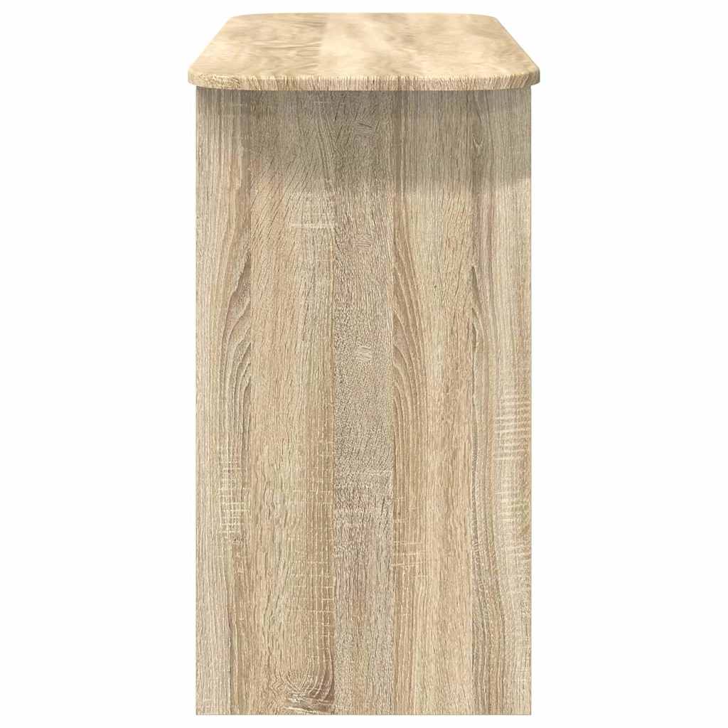 Wandtafel Sonoma Eiken 93 x 40 x 75 cm Bewerkt hout is nu te koop bij PeponiXL, paradijselijk wonen!