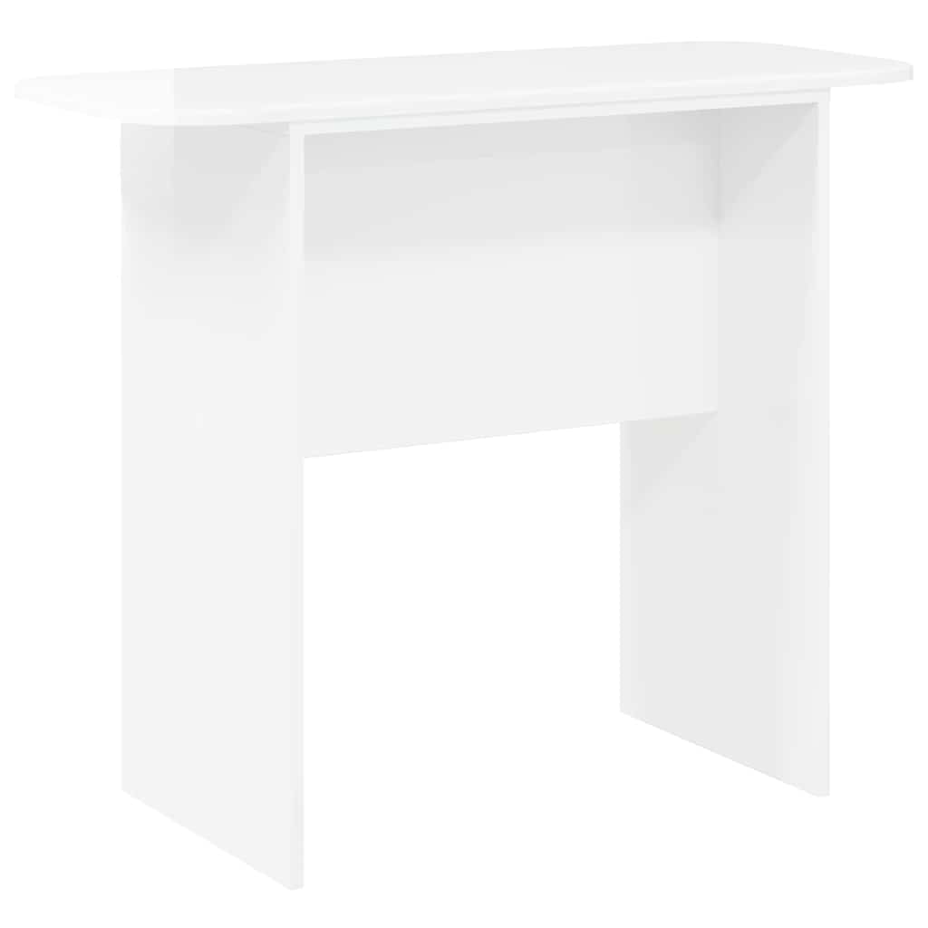 Wandtafel Hoogglans wit 93 x 40 x 75 cm Bewerkt hout is nu te koop bij PeponiXL, paradijselijk wonen!