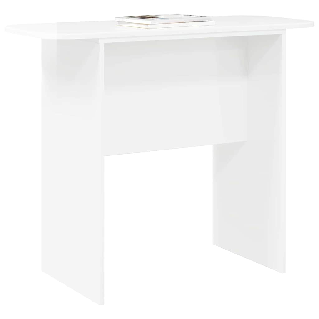 Wandtafel Hoogglans wit 93 x 40 x 75 cm Bewerkt hout is nu te koop bij PeponiXL, paradijselijk wonen!