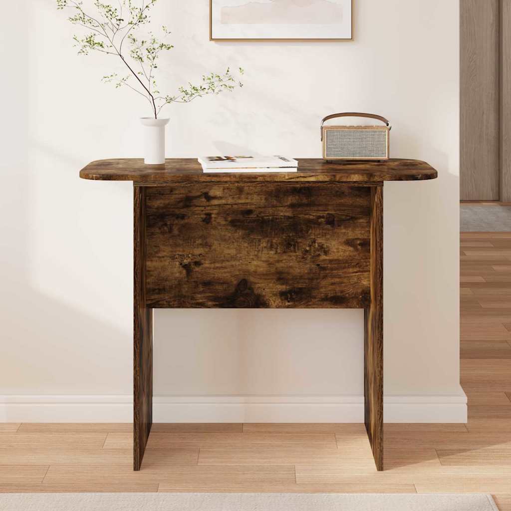 Wandtafel Gerookt eiken 93 x 40 x 75 cm Bewerkt hout is nu te koop bij PeponiXL, paradijselijk wonen!