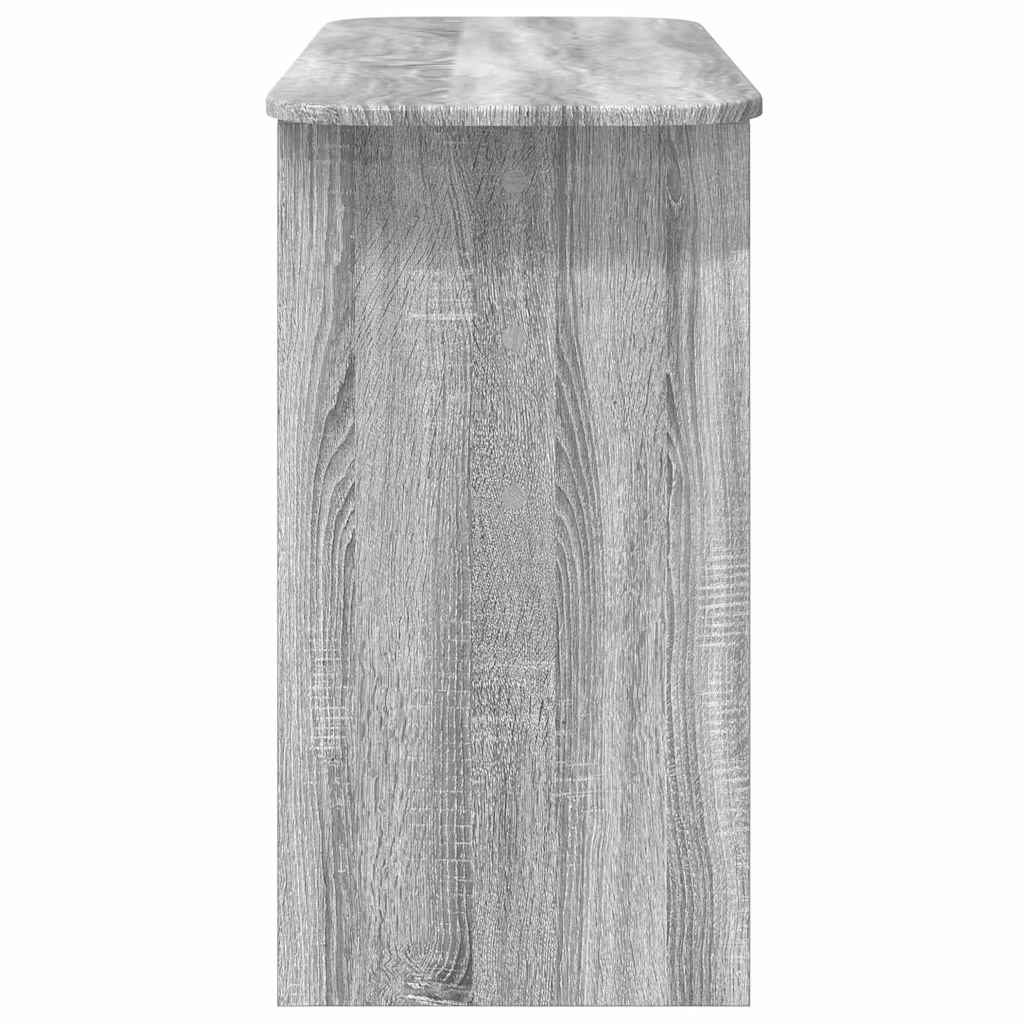 Wandtafel Grijs Sonoma 93 x 40 x 75 cm Bewerkt hout is nu te koop bij PeponiXL, paradijselijk wonen!