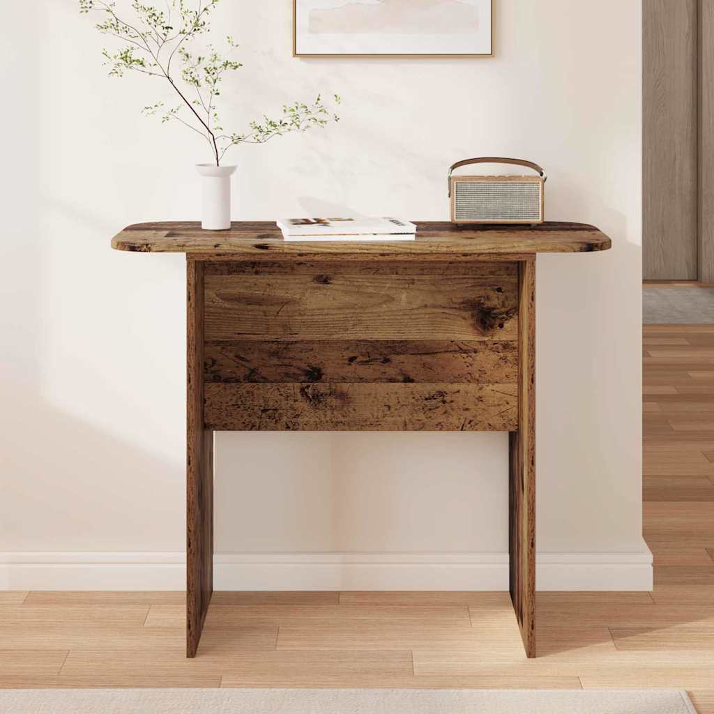 Wandtafel Oudhout 93 x 40 x 75 cm Bewerkt hout is nu te koop bij PeponiXL, paradijselijk wonen!