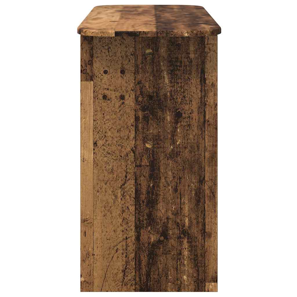 Wandtafel Oudhout 93 x 40 x 75 cm Bewerkt hout is nu te koop bij PeponiXL, paradijselijk wonen!