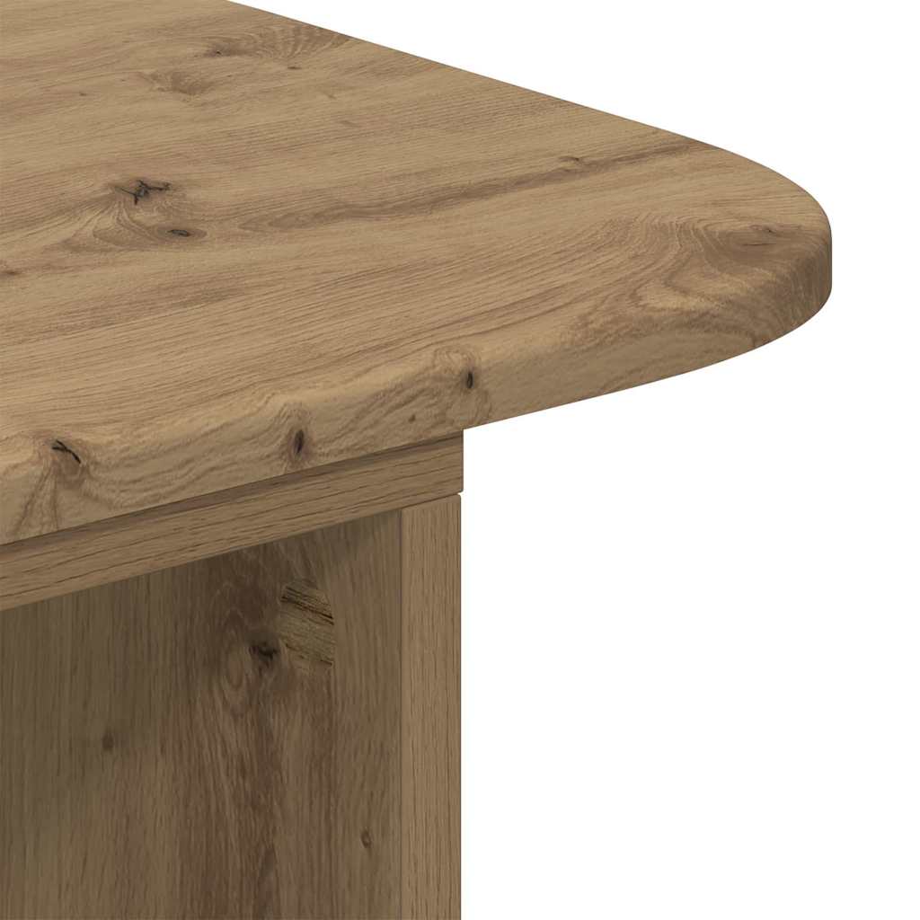 Wandtafel Artisan Eiken 93 x 40 x 75 cm Bewerkt hout is nu te koop bij PeponiXL, paradijselijk wonen!