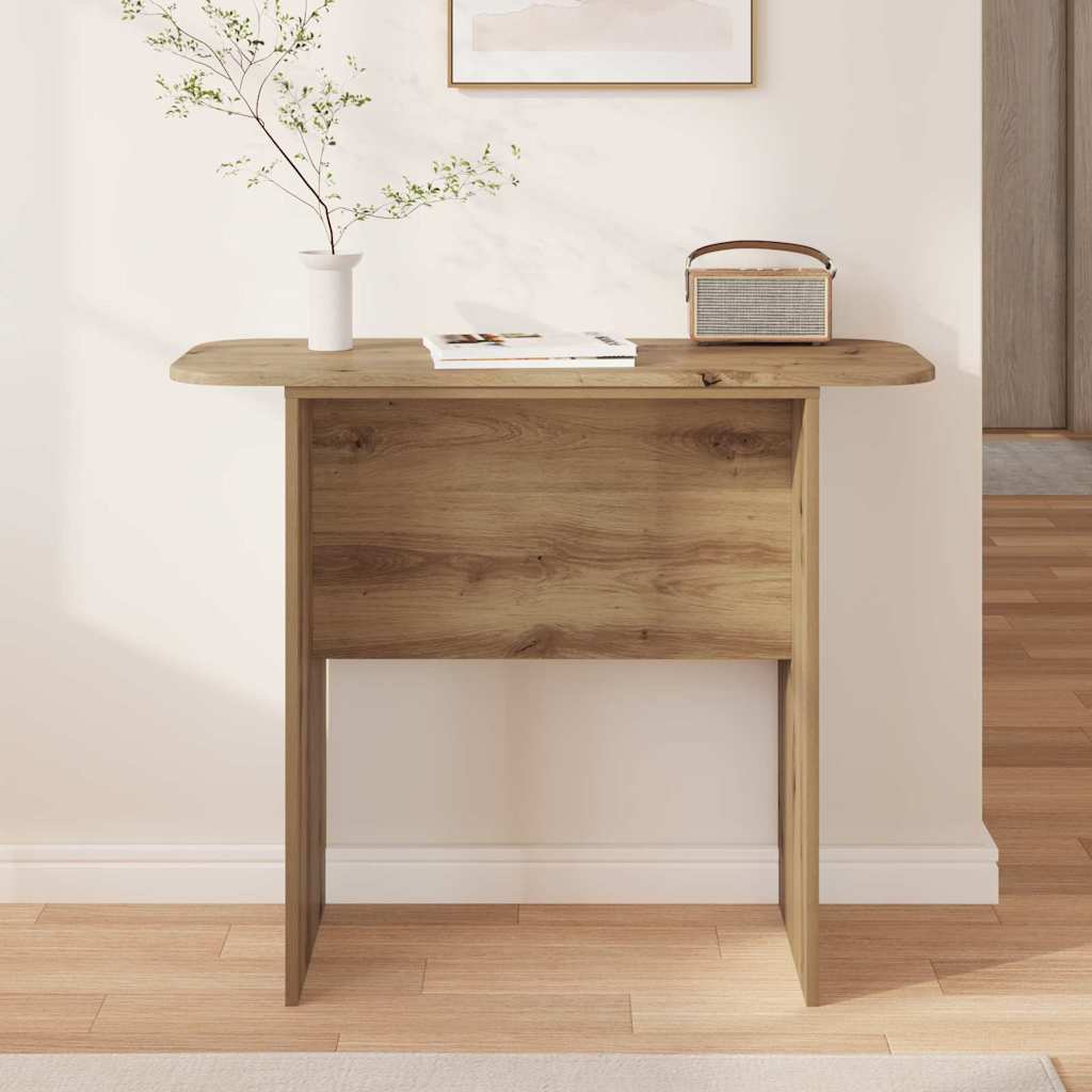 Wandtafel Artisan Eiken 93 x 40 x 75 cm Bewerkt hout is nu te koop bij PeponiXL, paradijselijk wonen!
