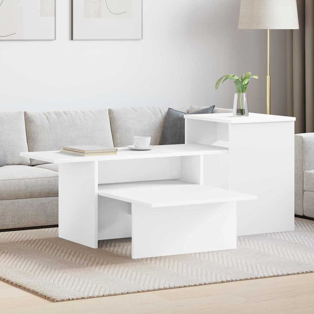 Wandtafel Wit 91,5 x 35 x 38,5 cm Bewerkt hout is nu te koop bij PeponiXL, paradijselijk wonen!