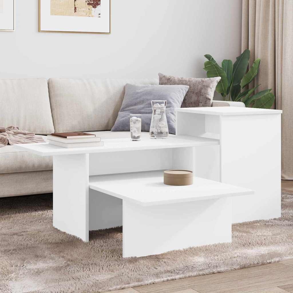 Wandtafel Wit 91,5 x 35 x 38,5 cm Bewerkt hout is nu te koop bij PeponiXL, paradijselijk wonen!